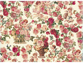 Cherub Cream Chintz